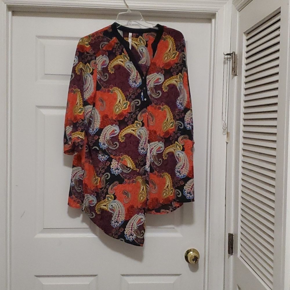 Ny collection multi color blouse